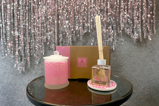 Kanorau Tirāma Gift Set - Soy wax candle & Reed Diffuser